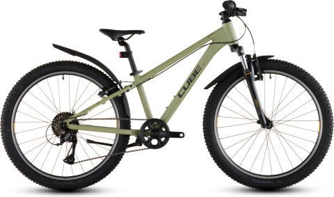 Ciclism - BICICLETA COPII CUBE ACID 240 FE LIGHTOLIVE ORANGE 2026 roti 24