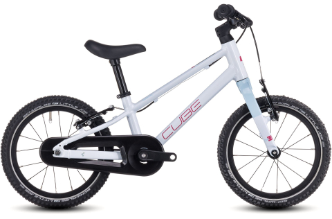Biciclete - BICICLETA COPII CUBE NUMOVE 140 ALB/ROZ 14INCH