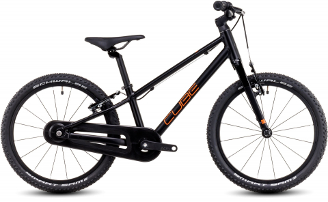 Ciclism - BICICLETA COPII CUBE NUMOVE 180 NEGRU/PORTOCALIU 18INCH
