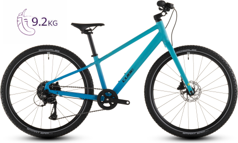 Ciclism - BICICLETA COPII CUBE NUMOVE 240 DISC PACIFICBLUE STEELBLUE 2026 roti 24
