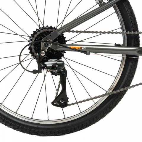 Bicicleta Copii Devron Urbio U2.4 - 24 Inch, Gri-Portocaliu [2]