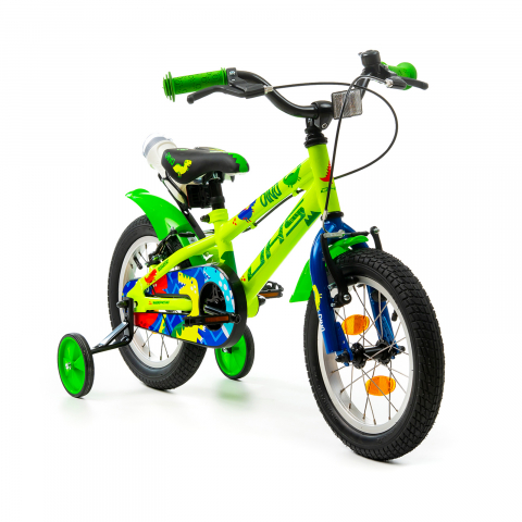 Bicicleta Copii DHS Dino - 14 Inch, Verde [2]