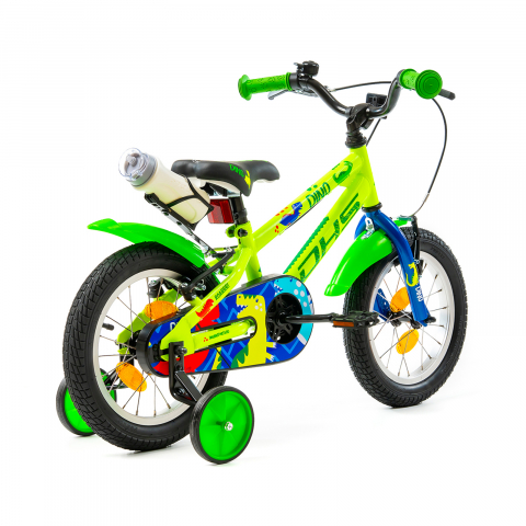 Bicicleta Copii DHS Dino - 14 Inch, Verde [1]