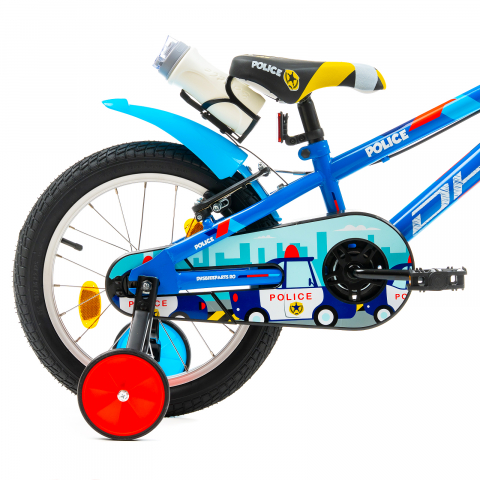 Bicicleta Copii DHS Police - 16 Inch, Albastru [3]