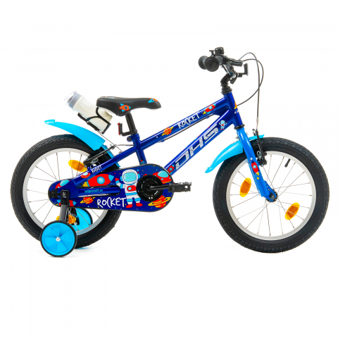 Biciclete - Bicicleta Copii DHS Rocket - 16 Inch, Albastru