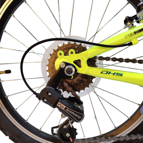 Bicicleta Copii DHS Sonic - 20 inch, Galben-Albastru [2]