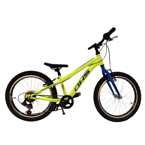 Biciclete copii - Bicicleta Copii DHS Sonic - 20 inch, Galben-Albastru
