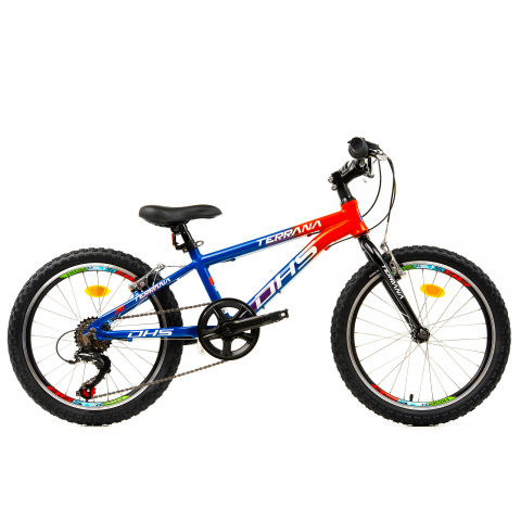 Biciclete copii - Bicicleta Copii Dhs Terrana 2023 - 20 Inch, Albastru/Rosu