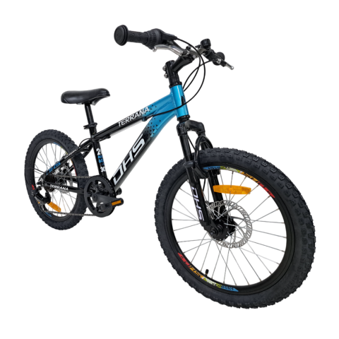 Bicicleta Copii Dhs Terrana 2023, model 2026 - 20 Inch, Negru-Albastru [1]