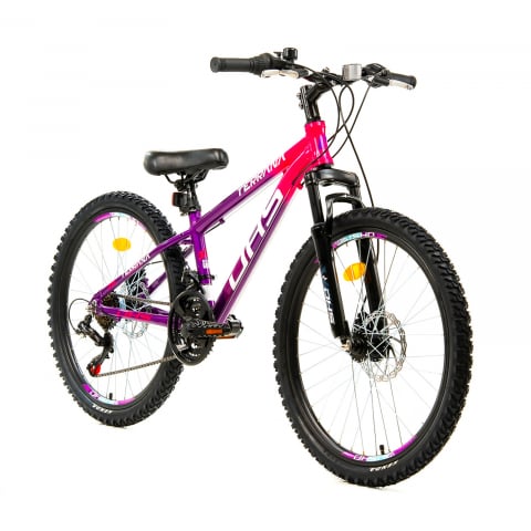 Bicicleta Copii Dhs Terrana 2423 - 24 Inch, Violet/Roz [1]