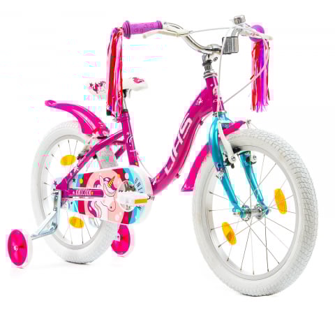 Bicicleta Copii DHS Unicorn - 18 Inch, Albastru [2]