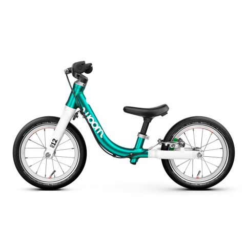 BICICLETA COPII FARA PEDALE WOOM GO 1 12'' METALLIC PETROL [3]