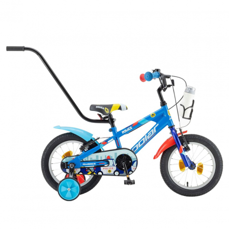 Ciclism - Bicicleta Copii Polar 2023 Police - 14 Inch, Albastru