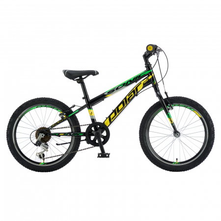 Biciclete - Bicicleta Copii Polar Sonic - 20 Inch, Negru-Verde