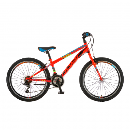 Biciclete - Bicicleta Copii Polar Sonic - 24 Inch, Portocaliu-Albastru-Verde