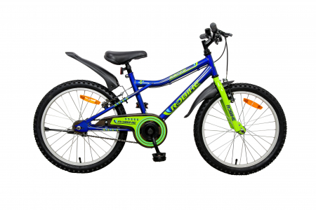 Bicicleta copii Robike Racer 20 albastru/verde [0]