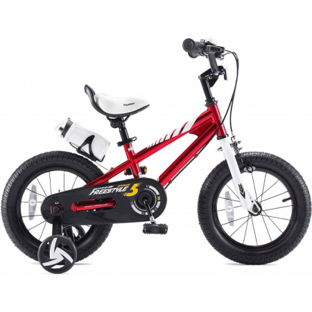 Ciclism - Bicicleta copii RoyalBaby Freestyle, Roti 14 inch, Culoare Red