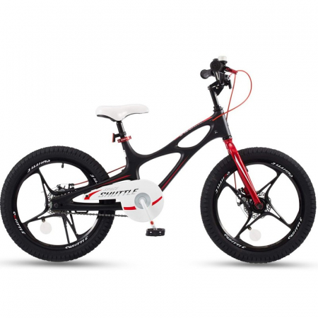 Ciclism - Bicicleta copii RoyalBaby Space Shuttle, Roti 18 inch, Cadru Magneziu, culoare Black