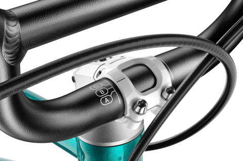 BICICLETA COPII WOOM GO 3 16'' METALLIC TURQUOISE [8]