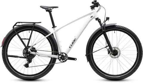 Ciclism - BICICLETA CUBE AIM ONE FE METALLICWHITE BLACK 2027 cadru S (15") - roti 27.5
