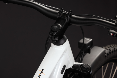 BICICLETA CUBE AIM ONE FE METALLICWHITE BLACK 2027 cadru XS (14") - roti 27.5 [1]