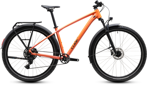 Ciclism - BICICLETA CUBE AIM ONE FE SALMON BLACK 2027 cadru XL (22") - roti 29