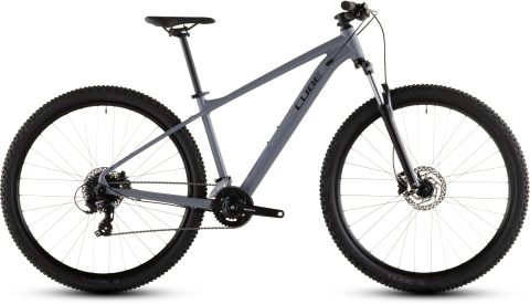 Ciclism - BICICLETA CUBE AIM ONE SMOKE BLACK 2026 cadru S (15") - roti 27.5