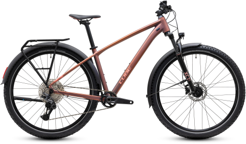 Ciclism - BICICLETA CUBE AIM SLX FE RUSTYROSE PEACH 2027 cadru S (15") - roti 27.5