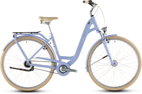 Ciclism - BICICLETA CUBE ARUBA EASY ENTRY BLUEBLOSSOM CREME 2026 53 cm