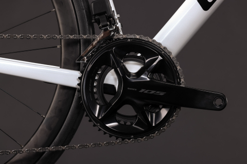 BICICLETA CUBE ATTAIN C:62 SLX METALLICWHITE BLACK 2027 60 cm [4]