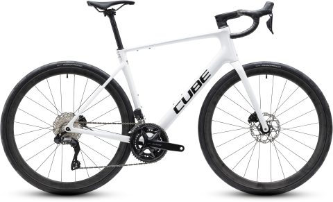 Ciclism - BICICLETA CUBE ATTAIN C:62 SLX METALLICWHITE BLACK 2027 62 cm