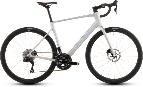 Biciclete Cursiere, Cyclocross si Gravel - BICICLETA CUBE ATTAIN C:62 SLX SLEEKGREY PRISM 2026 50 cm