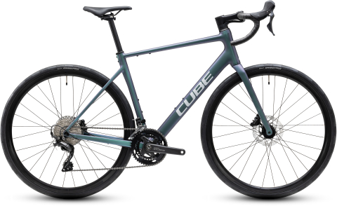 Ciclism - BICICLETA CUBE ATTAIN RACE SMARAGDGREY WHITE 2027 62 cm