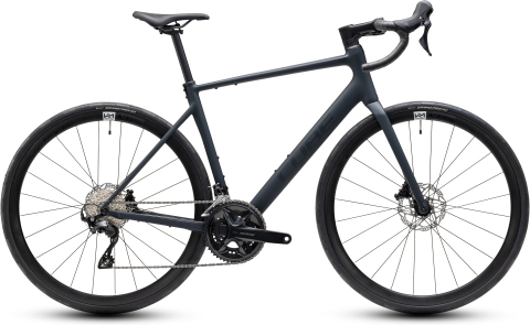 Ciclism - BICICLETA CUBE ATTAIN SLX BLACK CHROME 2027 58 cm