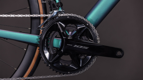 BICICLETA CUBE ATTAIN SLX SMARAGDGREY PRISM 2026 50 cm [4]