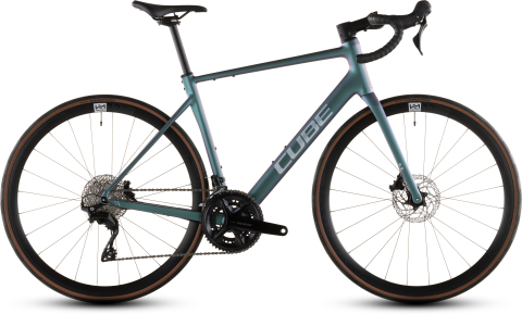 Biciclete Cursiere, Cyclocross si Gravel - BICICLETA CUBE ATTAIN SLX SMARAGDGREY PRISM 2026 58 cm