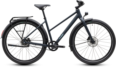 Ciclism - BICICLETA CUBE EDITOR PRO FE TRAPEZE NIGHT CHROME 2027 54 cm