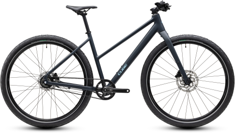 Ciclism - BICICLETA CUBE EDITOR PRO TRAPEZE NIGHT CHROME 2027 46 cm