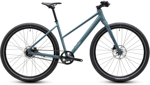 Ciclism - BICICLETA CUBE EDITOR SLX TRAPEZE GREENGRANIT GREEN 2027 50 cm