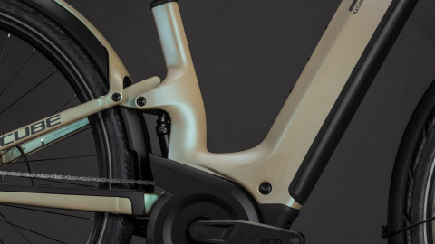 BICICLETA CUBE KATHMANDU HYBRID ONE11 HPC SLT 800 EASY ENTRY GLINTSAND OATGREY 2026 50 cm [3]