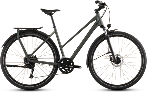 Ciclism - BICICLETA CUBE KATHMANDU ONE TRAPEZE SAGEBRUSHGREEN GREEN 2026 50 cm