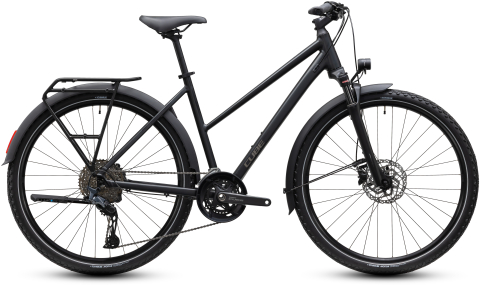 Ciclism - BICICLETA CUBE NATURE EXC FE TRAPEZE GREY CHROME 2027 46 cm