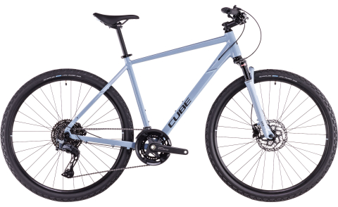 Biciclete - BICICLETA CUBE NATURE EXC PIGEONBLUE BLACK 2025 54 cm