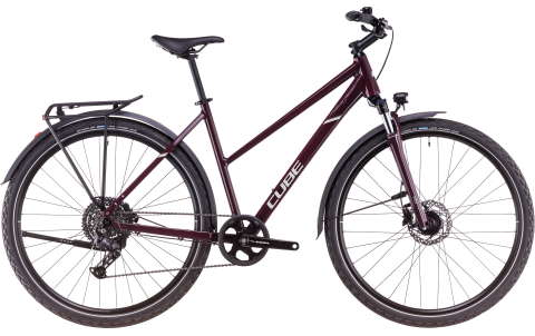 Biciclete - BICICLETA CUBE NATURE ONE ALLROAD TRAPEZE AMARONE LUNAR 2025 M (54 cm)
