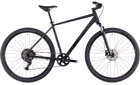 Ciclism - BICICLETA CUBE NATURE ONE BLACK BLACK 2025 54 cm