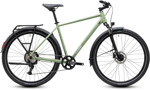 Ciclism - BICICLETA CUBE NATURE ONE FE ALMONDGREEN'GREEN 2027 50 cm