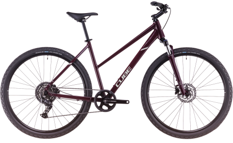 Biciclete - BICICLETA CUBE NATURE ONE TRAPEZE AMARONE LUNAR 2025 50 cm