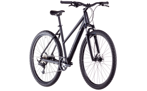 BICICLETA CUBE NATURE ONE TRAPEZE BLACK BLACK 2025 XS (46 cm) [1]