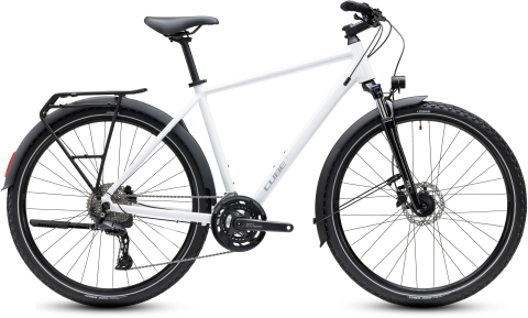 Ciclism - BICICLETA CUBE NATURE PRO FE METALLICWHITE REFLEX 2027 50 cm
