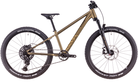 Biciclete - BICICLETA CUBE REACTION 240 TM GOLDENLIME BLACK 2025 roti 24"